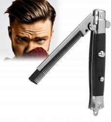 Switchblade Spring Összecsukható Zseb Bajusz Fésű (JM01564)