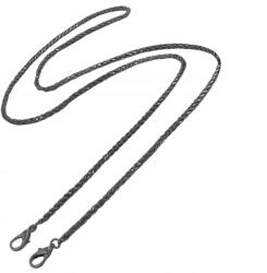 EdiBazzar Öv lánc kézitáska táska hosszú fekete fém (Czarny Łańcuch Pasek Do Torebki)