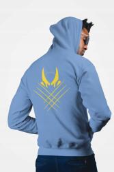  D&b Unisex Hoodie ZIPMO00109 Wolverine Világoskék-Méret 2XL