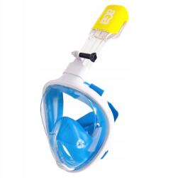Aga Teljes arcot fedő búvármaszk L/XL Fehér/Kék (DS1123WH-BLU)