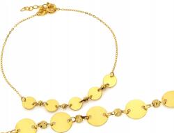 Lovrin 585 14k arany láncos karkötő karikákkal 1.18g 20-as méret (62097982)