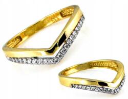 Lovrin Arany gyűrű 585 cirkónia kövekkel nőknek 1.63g Divatos 13-as méret 14k (62097590)