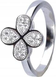 Lovrin Ezüst gyűrű 925 fehér virág cirkónia díszítéssel 12-es méret divatos női