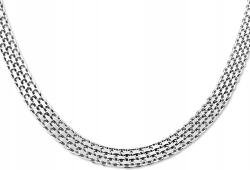 Lovrin Ezüst nyaklánc 925 széles 50cm bizmark 15, 3g lánc elegáns szövés (Lovrin 73434)