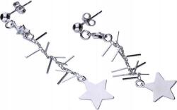 Lovrin Hosszú ezüst fülbevaló 925 csillagokkal és cirkóniával, 2, 89g, női, ajándékba (Lovrin 46902)