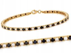 Lovrin 585 14k arany karkötő fekete cirkóniákkal 7.57g klasszikus minta (62097802)