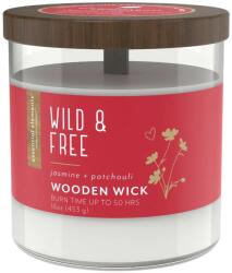 Candle Lite Természetes szójaviasz illatgyertya fa kanóccal, pacsuli és jázmin illattal Candle-lite (076001524012)