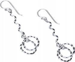 Lovrin Ezüst hosszú fülbevaló 925-ös függő karika 2, 61g női körök ajándékba (Lovrin 46926)