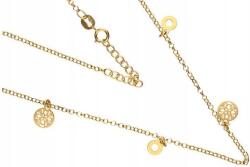 Lovrin Ezüstözött, 925-ös ezüst nyaklánc áttört mintával és divatos medálokkal (Lovrin 52007)