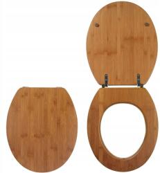 WIRQUIN Wc ülőke bambuszból, masszív minőség, standard méret, szép sötét szín (2514189CS-BAMBOO)