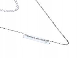 Lovrin 925-ös ezüst nyaklánc lemezes lánccal és divatos medállal ajándéknak is kiváló (Lovrin 64452)