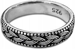 Lovrin 925-ös ezüst gyűrű fonott mintával, 18-as méret, stílusos ajándék hölgyeknek (Lovrin 66804)