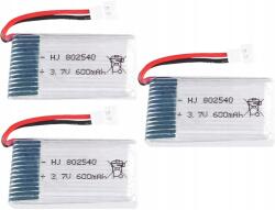3db Akkumulátor 3.7v 600mAh Syma X5C X5SC X5SW (B01G0SU3B6)