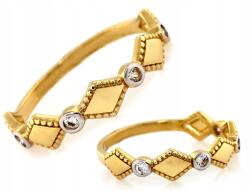 Lovrin Arany Gyűrű karikagyűrű stílusban 585 14k Cirkónia kövekkel 1.49g Méret: 13 ajándékba (60978846)