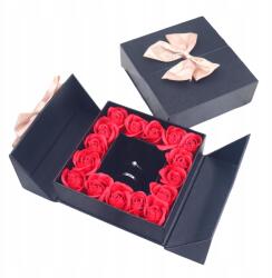  Donboly Ékszerdoboz Fekete Rózsákkal Hordozható Ajándék Ötlet (B0D1YNVHH8)