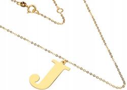 Lovrin Arany nyaklánc 585 medál J betű 1, 44 g divatos női minta ajándék (Lovrin 43687)