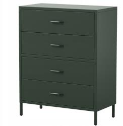 Jan Nowak Komód fiókokkal a lábakon Modern Carla: Palackzöld (1580)