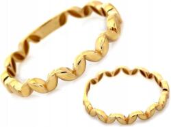 Lovrin Gyűrű 375-ös sárga aranyból, finom, modern karikagyűrű, r14-es méret, nőknek