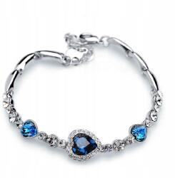 Ezüst karkötő Szív köves cirkónia Valentin napi ajándék nőknek