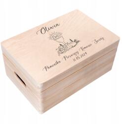 Creative Deco Ajándékdoboz elsőáldozásra, borítékok, emlékek, Biblia, nyomtatott, 30x20 (JANCDSD130CUSTOMCOMUNIONCUPMINFBM)