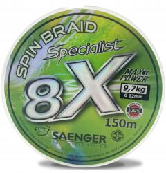 Saenger Saenger 8 X Specialist Spin Braid zsinór 150 m 0, 21 mm zöld (1973121)