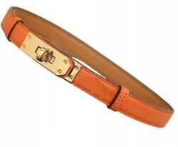 EdiBazzar Öv öv narancssárga állítható vékony arany csattal női derékra (5905884069349)