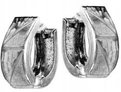 Lovrin Ezüst 925 széles karika fülbevaló, fényes kis körök, ajándékba való karikák