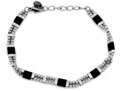 Lovrin Elegáns, divatos karkötő, 21-es méret, sebészeti acélból, fekete színű, 5.2mm (56748063)