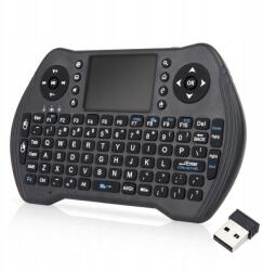 Vezeték nélküli Billentyűzet, touchpad, Rgb, Pc, Tv, használható, fekete (MT_10)
