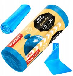 Paclan Kék Szemeteszsák, Univerzális, Tekercs, 20 Darab, 80 Literes (15549)