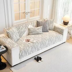  Csúszásgátló, puha zsenília kanapéhuzat 90x240 cm, fekete-fehér (B0CYWZ1CLS)