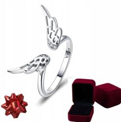  925-ös ezüst gyűrű Szárnyak Cirkónia Kövekkel Ajándékdoboz