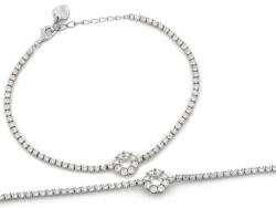 Lovrin Ezüst karkötő cirkónia kövekkel, virág minta, 925-ös finomságú, súlya 4.33g, mérete 20, ajándéknak is kiváló (61345961)