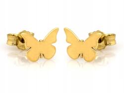 Lovrin Arany fülbevaló 585 pillangó, ideális ajándékba, divatos minta (62957094)