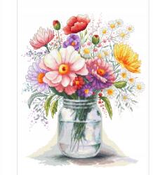 Coricamo Keresztszemes hímzés Hímző szett Mezei virágok (Z 10788)