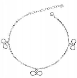 Lovrin Ezüst 925 bokalánc három csillogó masnival ajándék (Lovrin108131)