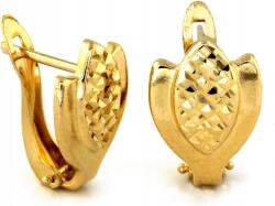 Lovrin Arany fülbevaló 585-ös Angol kapcsos kövek nélkül elegáns ajándékba