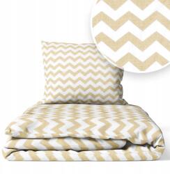 Ankras Ágyneműhuzat 135x100 Gyerek 2EL 100x135 Kiságyhoz (P-2 135/100 40/60 ZYGZAK BEŻOWY)