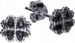 Lovrin Ezüst fülbevaló 925 virág cirkónia kövekkel, stekkeres, 0, 9g, női, ajándékba (Lovrin 47123)