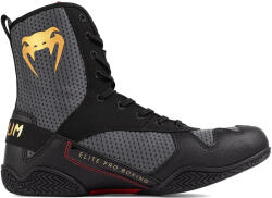 Venum Bokszcipő Venum Elite Boxing stom grey/gold logo 45.5 Eu (VENUM-03681-203-12)
