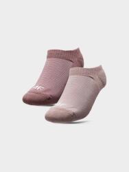 4F Női edzőzokni 2 pár pasztell rózsaszín Méret 35-38 (H4L22-SOD005-56S+54S-35-38)