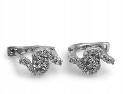 Lovrin Női ezüst fülbevaló 925 cirkónia kövekkel, látványos, divatos (63604194)