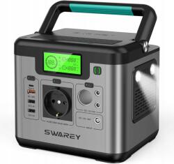 Swarey Powerbank Napelemes Generátor Swarey S500 Pro 518Wh 144000mAh AC/DC/Type-C PD65W (POWER BANK SWAREY Solar GENERATOR 518Wh)