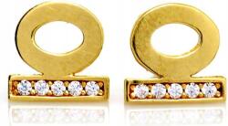 Lovrin Arany fülbevaló 585 finom, a fülhöz simuló, modern karika formájú, divatos