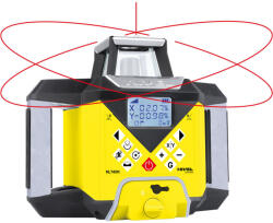 Nivel System Pachet nivelă laser rotativă Nivel System NL740R Digital, cu senzor digital RD500G, pantă digitală pe axul X și Y, autoaliniere, trepied SJJ32, stadie LS35 (NL740R SJJ32 LS35)