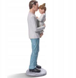  Apa és Lánya Figura Ajándék Születésnapra, Apák Napjára Apának a Lánya részéről, 20 cm (B0C6LV68JY)