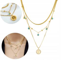 EdiBazzar Női Nyaklánc 18K Arany Boho Celeb Aranyozott Sebészeti Acél 316L (ZŁOTY Naszyjnik Kolia Celebrytka) - allegro - 1 555 Ft