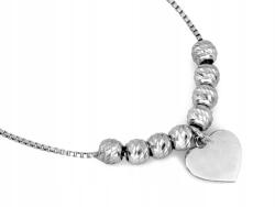 Lovrin Ezüst nyaklánc szívvel 925 2.85g Méret 45 ajándékba elegáns minta (60248716)
