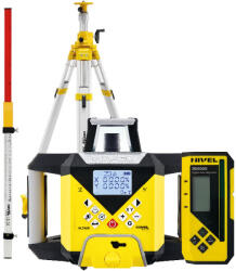 Nivel System Nivelă laser rotativă cu fascicul verde Nivel System NL740G Digital, cu senzor digital RD500G, pantă digitală pe axul X și Y, autoaliniere, telecomandă, trepied SJJ32, stadie LS35 (NL740G Digital SJJ3