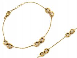 Lovrin Arany láncos karkötő 375 9k súly 1.29g Végtelen motívum 19 (61225565)